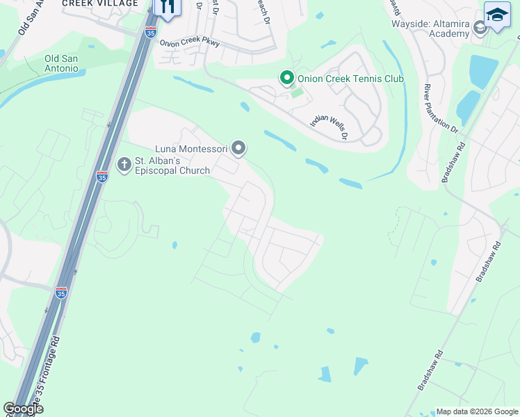 map of restaurants, bars, coffee shops, grocery stores, and more near 11202-11204 Pinehurst Drive in Austin