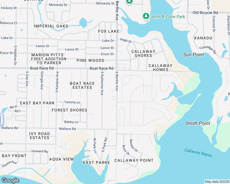 map of restaurants, bars, coffee shops, grocery stores, and more near 1030 South Berthe Avenue in Panama City