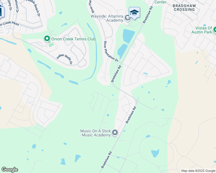 map of restaurants, bars, coffee shops, grocery stores, and more near 11317 County Down Drive in Austin