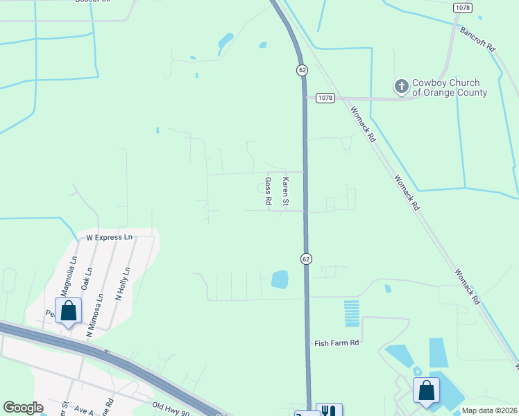 map of restaurants, bars, coffee shops, grocery stores, and more near 2536 Wagner Drive in Orange