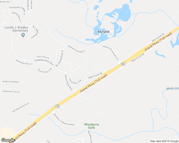 map of restaurants, bars, coffee shops, grocery stores, and more near 29103 Red River Loop in Spring