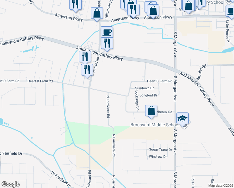 map of restaurants, bars, coffee shops, grocery stores, and more near 403 Heart D Farm Road in Youngsville