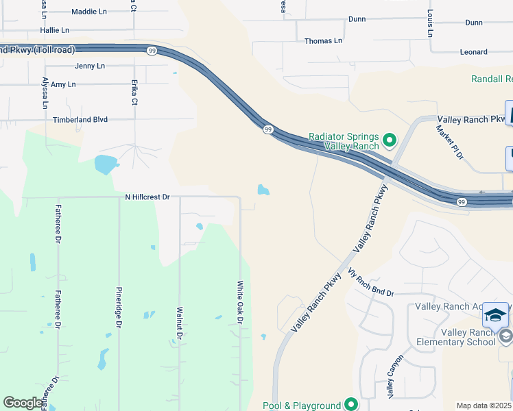 map of restaurants, bars, coffee shops, grocery stores, and more near 21971 White Oak Drive in Porter