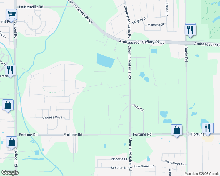 map of restaurants, bars, coffee shops, grocery stores, and more near 199 Vendeur Road in Youngsville