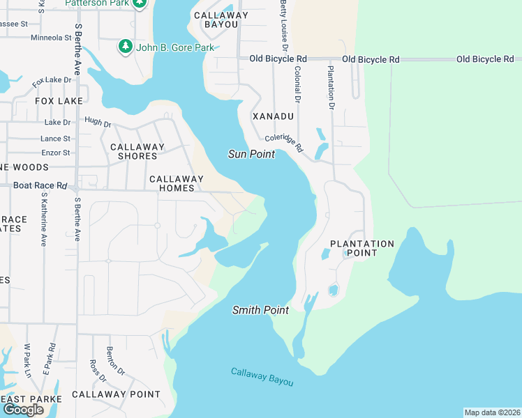 map of restaurants, bars, coffee shops, grocery stores, and more near 7300 Boat Race Road in Panama City