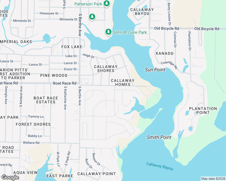 map of restaurants, bars, coffee shops, grocery stores, and more near 7228 Boat Race Road in Panama City