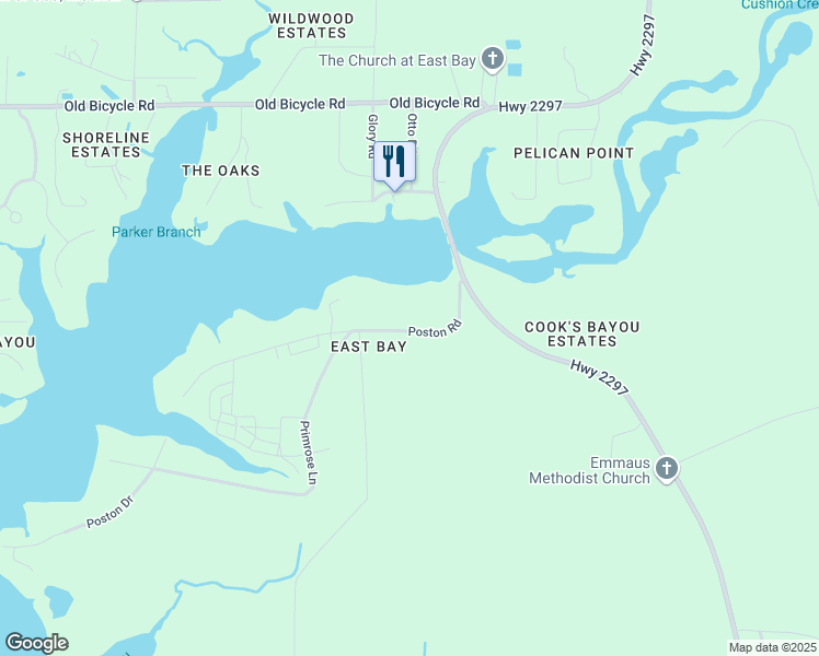 map of restaurants, bars, coffee shops, grocery stores, and more near 11735 Poston Road in Panama City