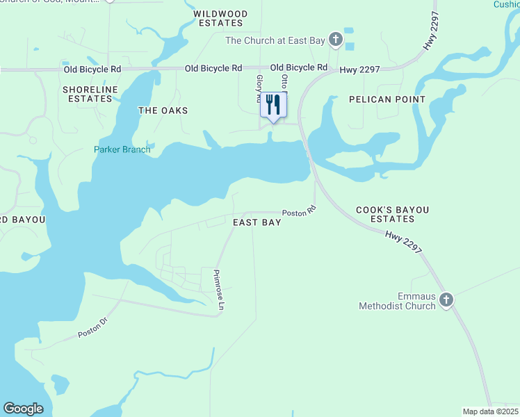 map of restaurants, bars, coffee shops, grocery stores, and more near 11701 Poston Road in Panama City