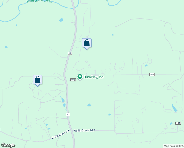 map of restaurants, bars, coffee shops, grocery stores, and more near 190 County Road 193 in Driftwood
