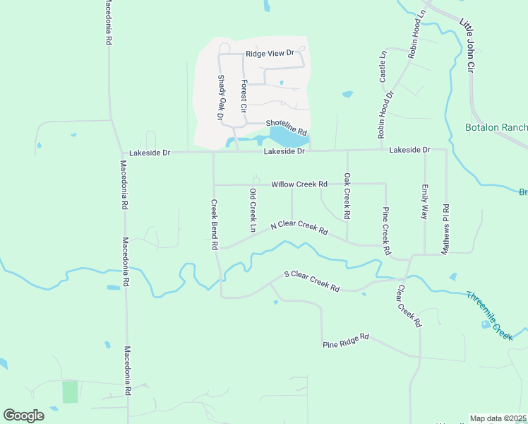 map of restaurants, bars, coffee shops, grocery stores, and more near 24570 Old Creek Lane in Hockley