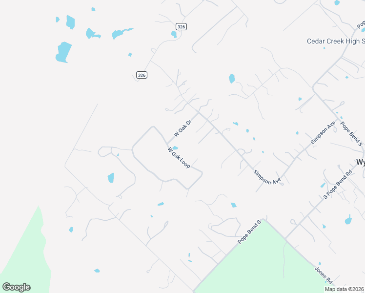 map of restaurants, bars, coffee shops, grocery stores, and more near 282 West Oak Loop in Cedar Creek