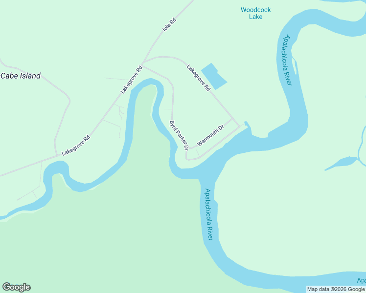 map of restaurants, bars, coffee shops, grocery stores, and more near 465-491 Byrd Parker Drive in Wewahitchka