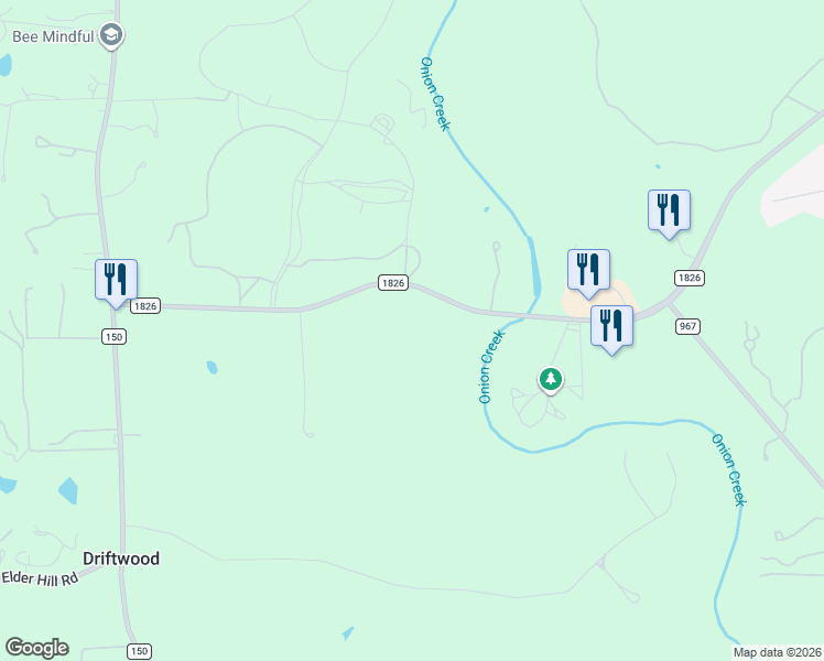 map of restaurants, bars, coffee shops, grocery stores, and more near 18315 Farm to Market Road 1826 in Driftwood