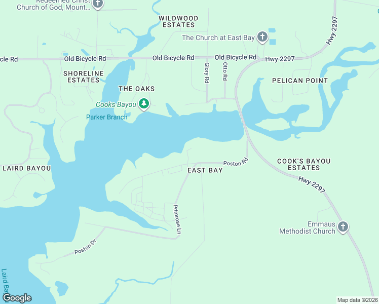map of restaurants, bars, coffee shops, grocery stores, and more near 11621 Poston Road in Panama City