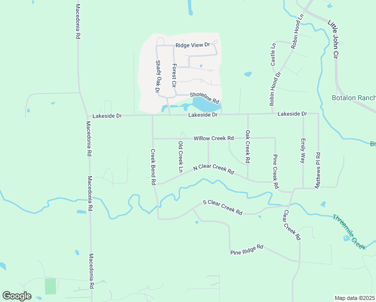 map of restaurants, bars, coffee shops, grocery stores, and more near 24570 Old Creek Lane in Hockley