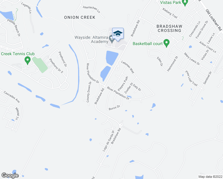 map of restaurants, bars, coffee shops, grocery stores, and more near 10817 Mickelson Drive in Austin