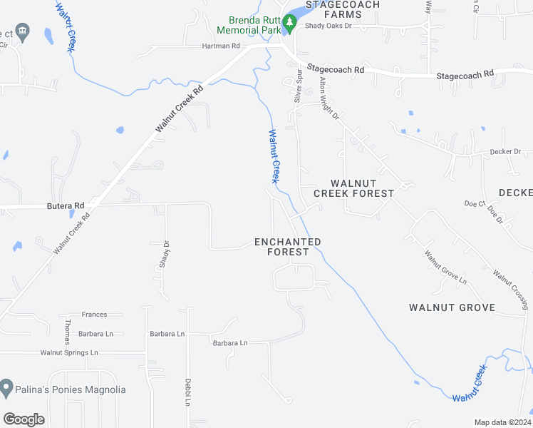 map of restaurants, bars, coffee shops, grocery stores, and more near 32506 Dogwood Trail in Magnolia