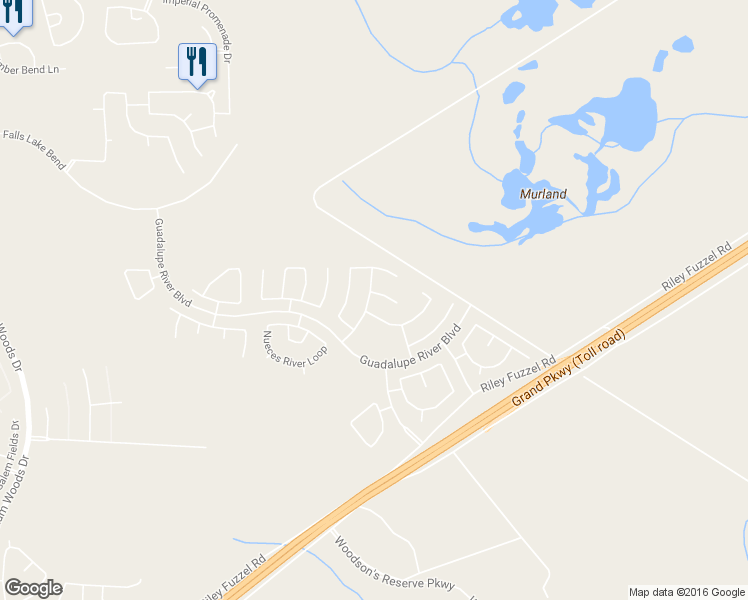 map of restaurants, bars, coffee shops, grocery stores, and more near 4602 Canadian River Court in Spring