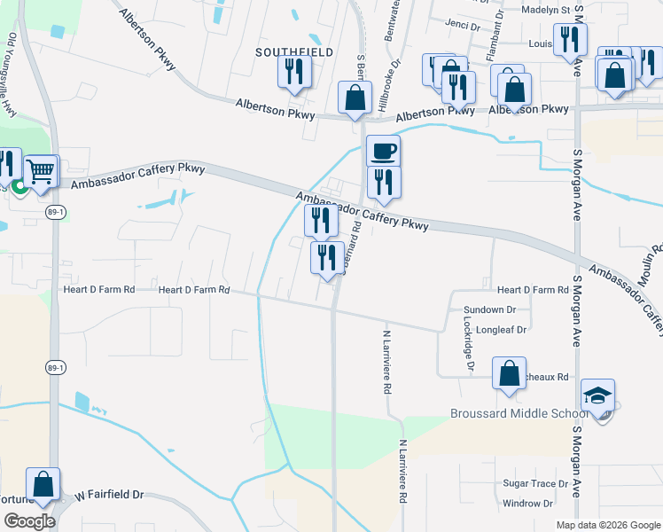 map of restaurants, bars, coffee shops, grocery stores, and more near 706 Heart D Farm Road in Youngsville