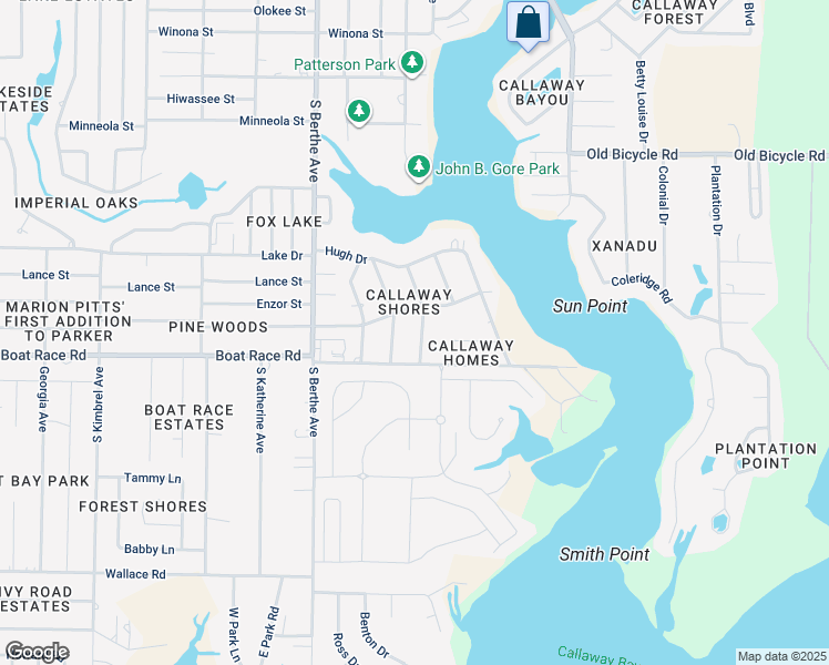 map of restaurants, bars, coffee shops, grocery stores, and more near 824 Miles Drive in Panama City