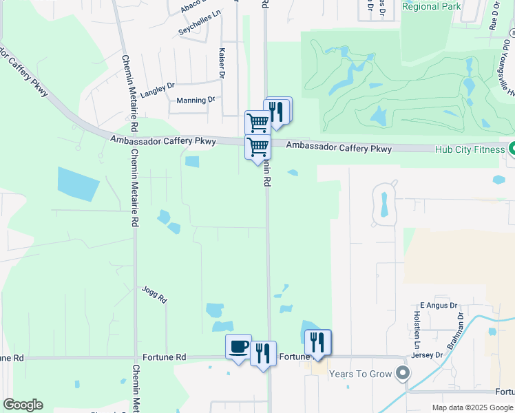 map of restaurants, bars, coffee shops, grocery stores, and more near 1618 Bonin Road in Youngsville
