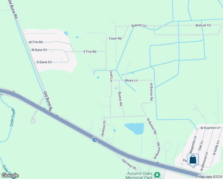 map of restaurants, bars, coffee shops, grocery stores, and more near 6010 Craft Lane in Orange