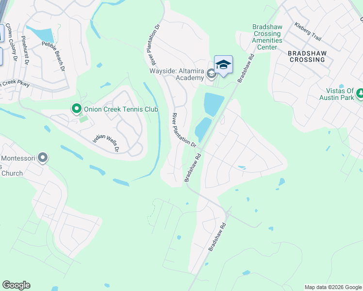 map of restaurants, bars, coffee shops, grocery stores, and more near 11105 County Down Drive in Austin