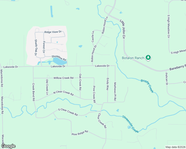 map of restaurants, bars, coffee shops, grocery stores, and more near 24840 Willow Creek Road in Hockley