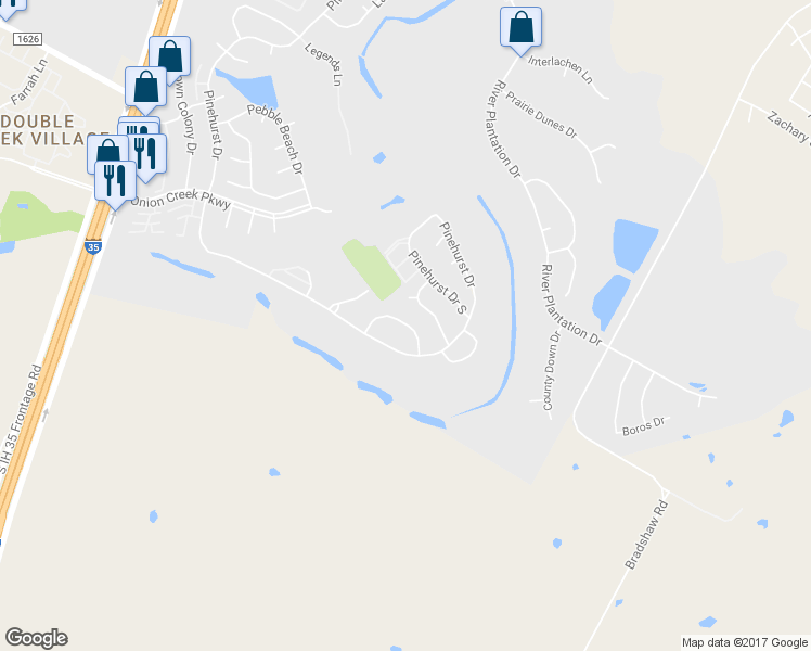 map of restaurants, bars, coffee shops, grocery stores, and more near 4707 Indian Wells Drive in Austin