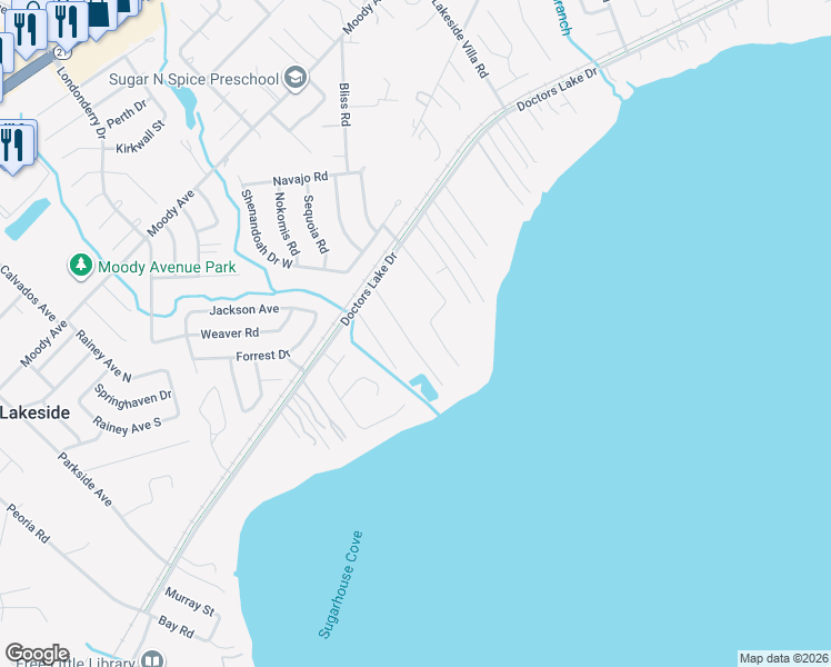 map of restaurants, bars, coffee shops, grocery stores, and more near 3567 Lawrence Road in Orange Park