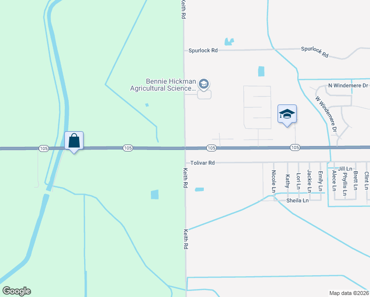 map of restaurants, bars, coffee shops, grocery stores, and more near 11289 North Keith Road in Beaumont