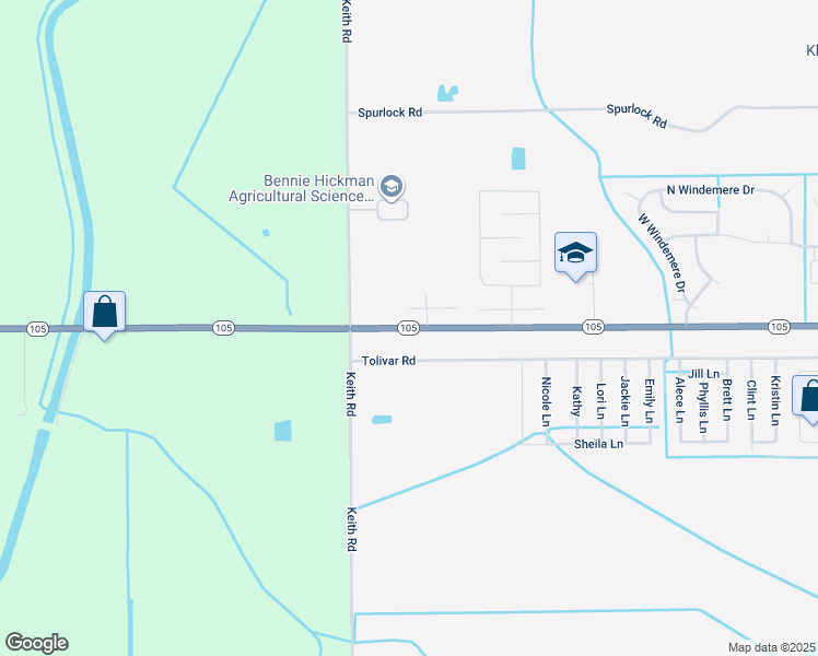 map of restaurants, bars, coffee shops, grocery stores, and more near 8690 State Highway 105 W in Beaumont