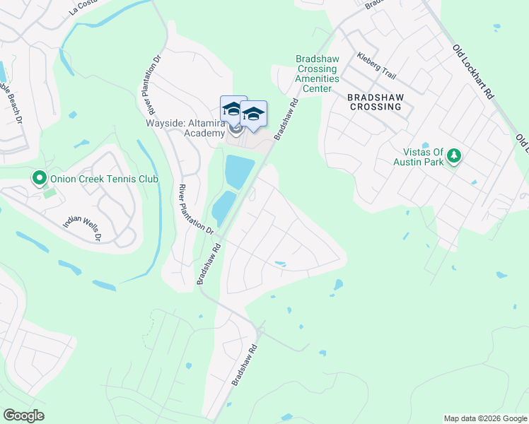 map of restaurants, bars, coffee shops, grocery stores, and more near 10817 Mickelson Drive in Austin