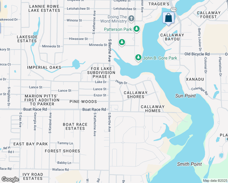 map of restaurants, bars, coffee shops, grocery stores, and more near 714 Clarence Drive in Panama City