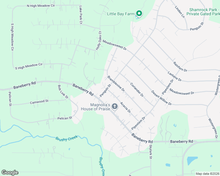 map of restaurants, bars, coffee shops, grocery stores, and more near 30002 Acacia Court in Magnolia