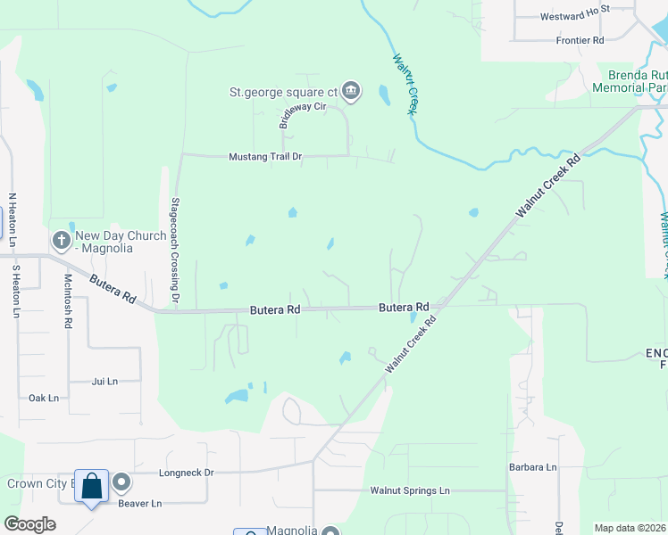 map of restaurants, bars, coffee shops, grocery stores, and more near 16506 Butera Road in Magnolia