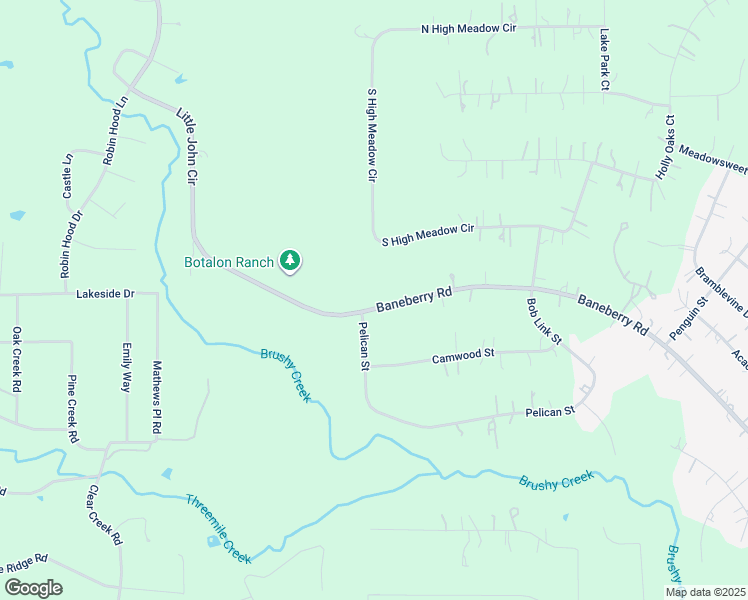 map of restaurants, bars, coffee shops, grocery stores, and more near 23402 Baneberry Road in Magnolia