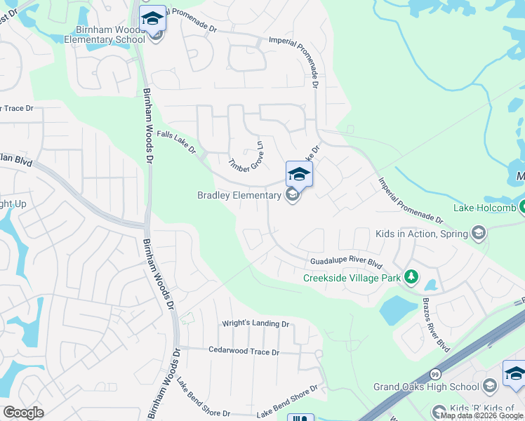 map of restaurants, bars, coffee shops, grocery stores, and more near 4124 Steven Falls Court in Spring