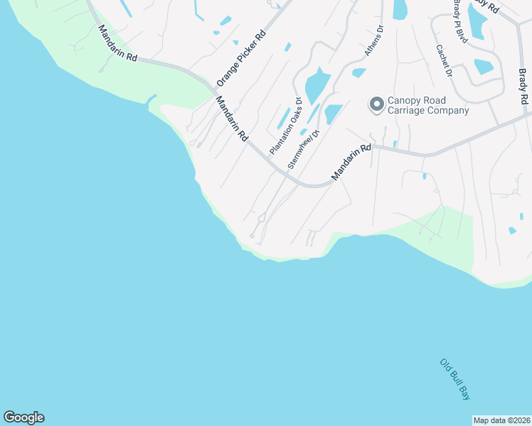 map of restaurants, bars, coffee shops, grocery stores, and more near 13940 Mandarin Road in Jacksonville