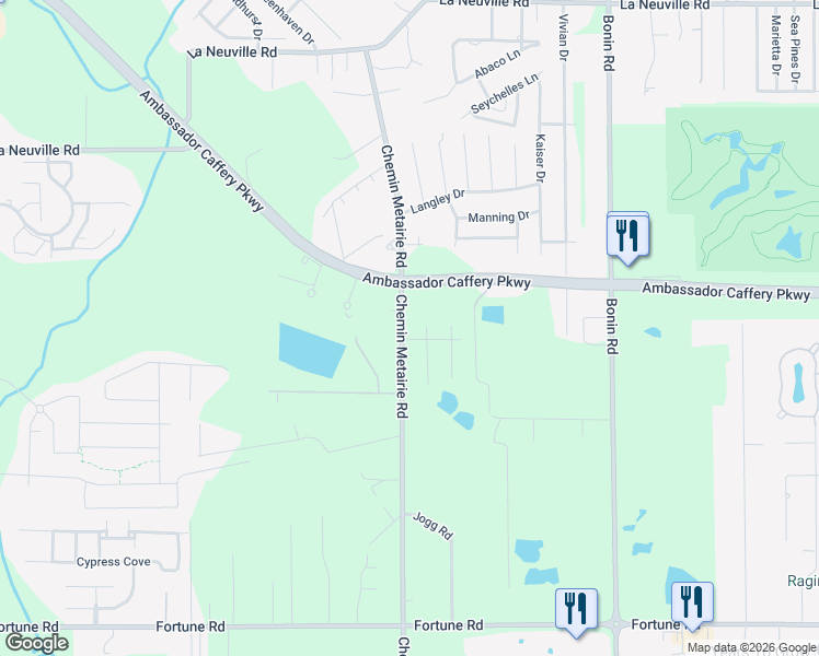 map of restaurants, bars, coffee shops, grocery stores, and more near 428 Chemin Metairie Road in Youngsville