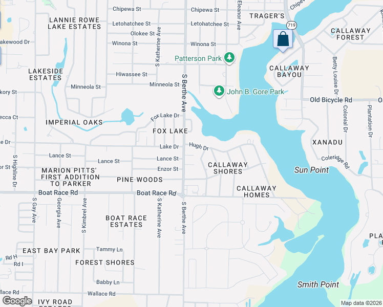 map of restaurants, bars, coffee shops, grocery stores, and more near 714 Clarence Drive in Panama City
