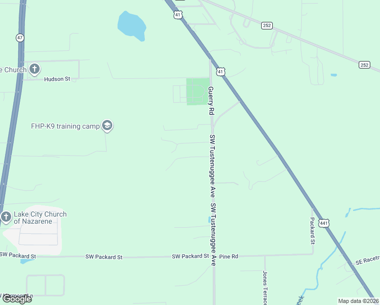 map of restaurants, bars, coffee shops, grocery stores, and more near 322 Foster Road in Lake City