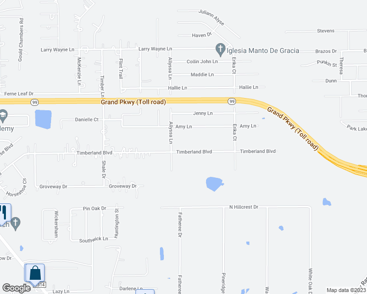 map of restaurants, bars, coffee shops, grocery stores, and more near 19251 Timberland Boulevard in Porter