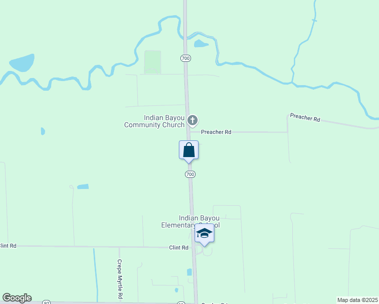 map of restaurants, bars, coffee shops, grocery stores, and more near 1603 Louisiana 700 in Rayne