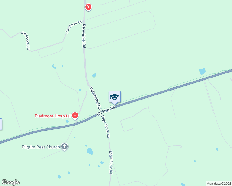 map of restaurants, bars, coffee shops, grocery stores, and more near 4202 Coastal Highway in Crawfordville