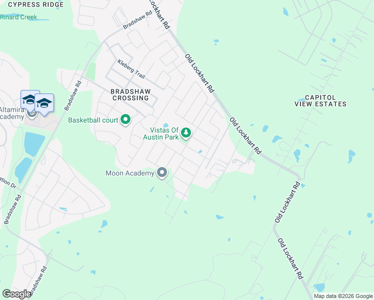 map of restaurants, bars, coffee shops, grocery stores, and more near 6305 Gunflint Drive in Austin