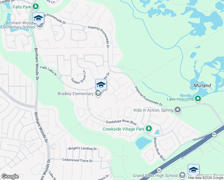 map of restaurants, bars, coffee shops, grocery stores, and more near 31026 Harvest Meadow Lane in Spring