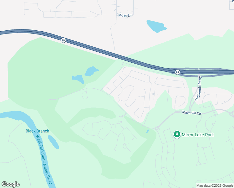 map of restaurants, bars, coffee shops, grocery stores, and more near Grand Parkway in Spring