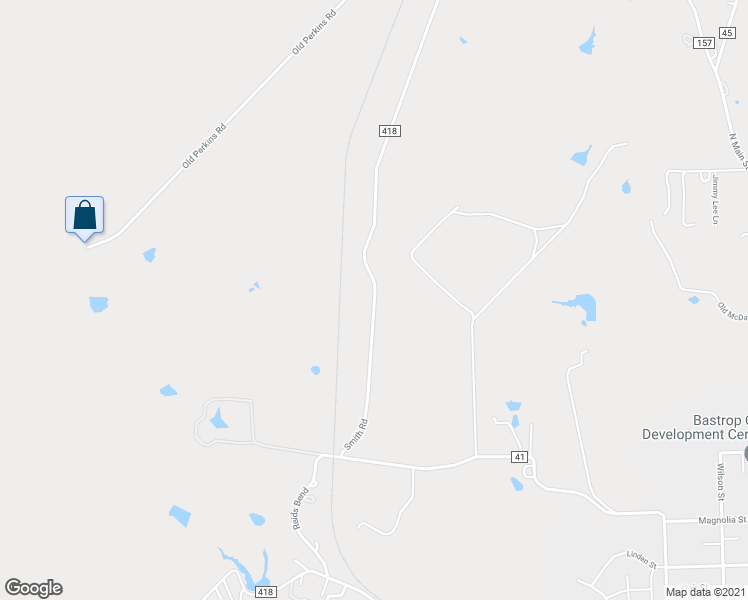 map of restaurants, bars, coffee shops, grocery stores, and more near 184 Smith Road in Bastrop