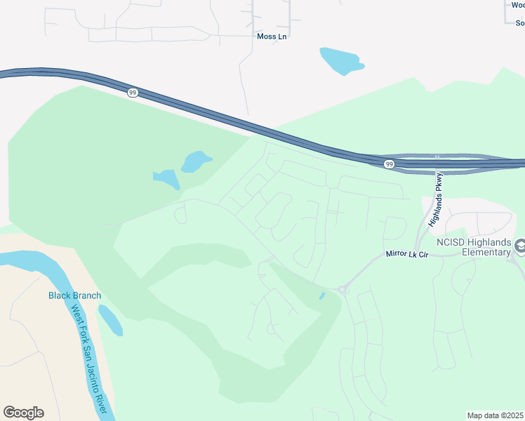 map of restaurants, bars, coffee shops, grocery stores, and more near Grand Parkway in Spring